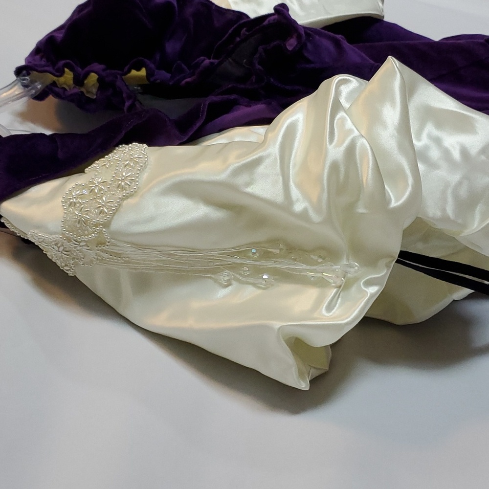 Purple & white XXXL costume dress, fantasy, Ren Faire, princess - Picture 4 of 8